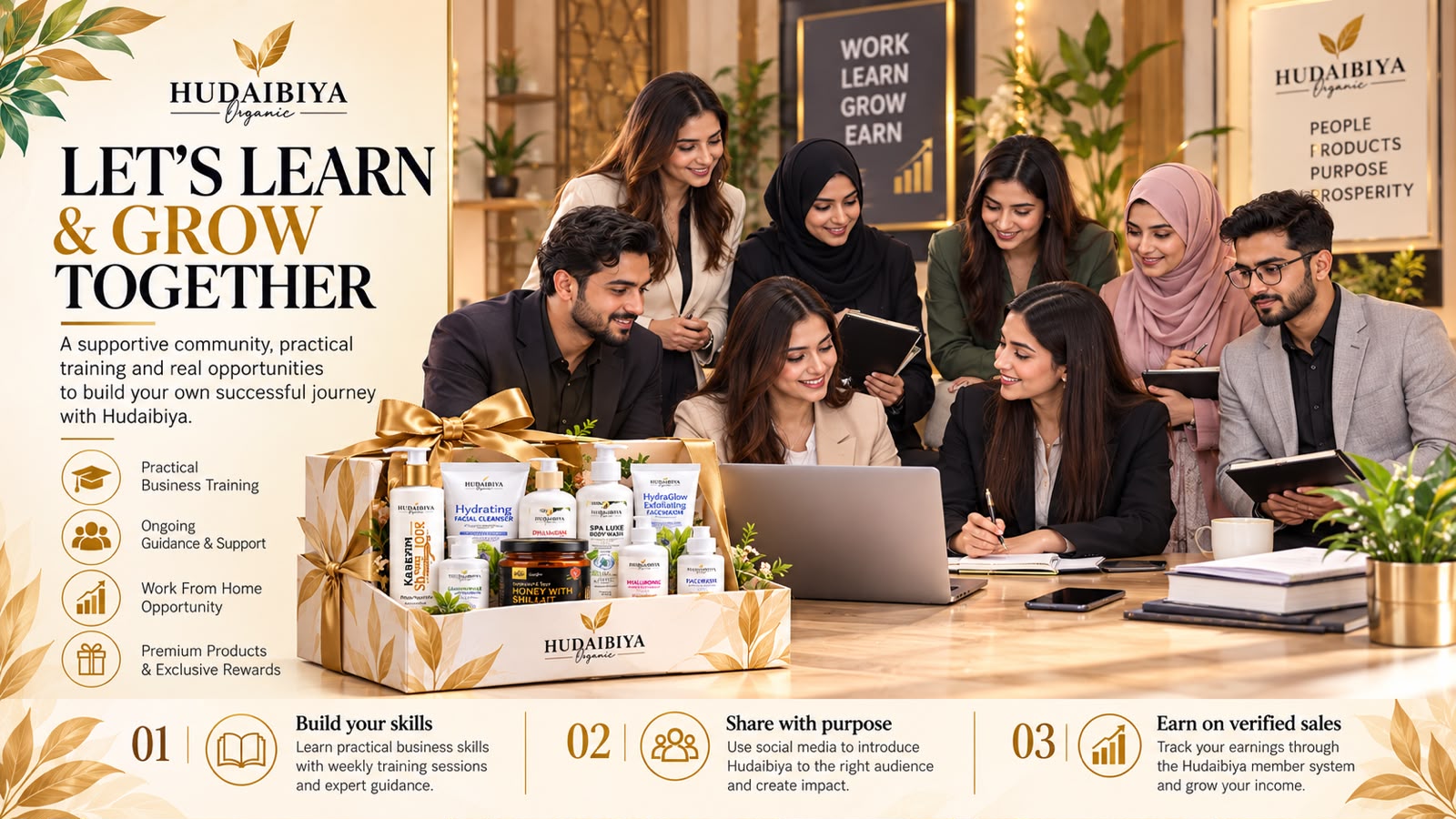 Let's Learn and Grow Together - Hudaibiya Organic community