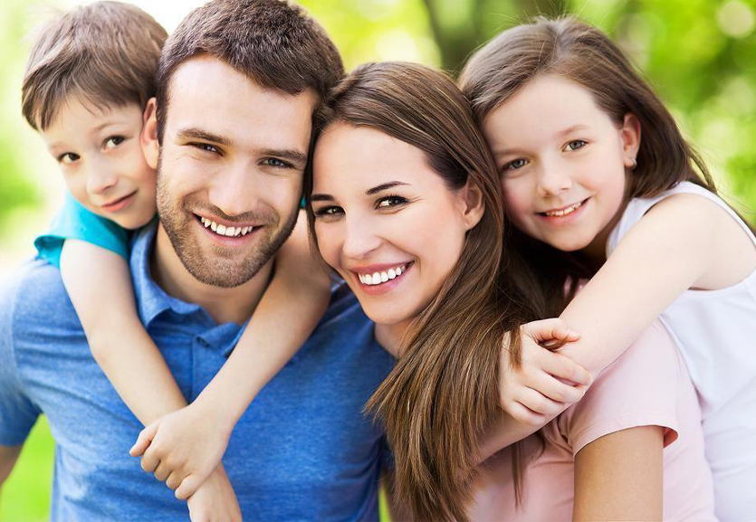 A family representing a brighter future